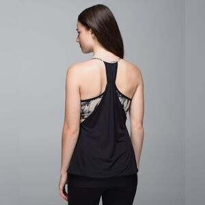 Lululemon No Limits Tank Black / Great Granite Black Mojave Tan 4